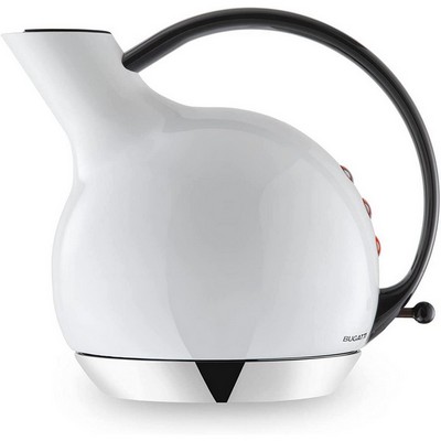 giulietta, electric kettle in 18/10 stainless steel - 1.2 l - white